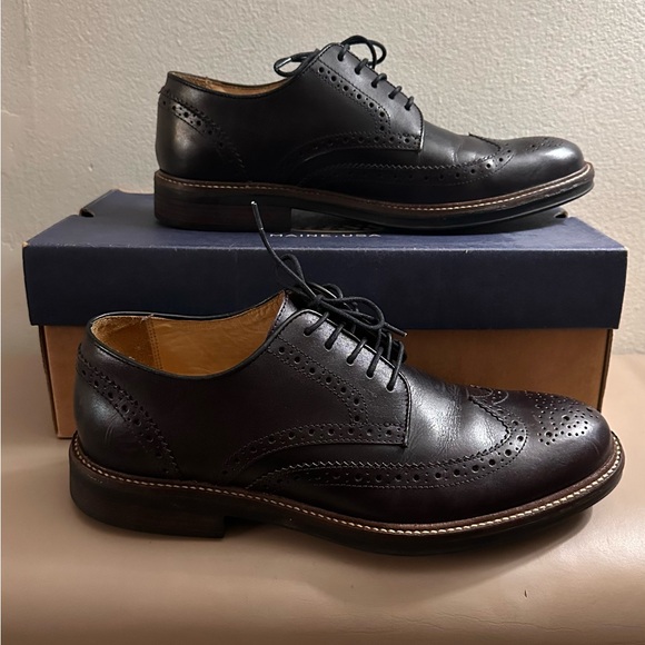 G.H. BASS Jordan Leather Wingtip Oxfords Burgandy 10.5. 1059-2614-641 - Picture 4 of 7